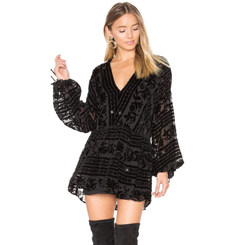 For Love And Lemons Jadore Dress in Noir